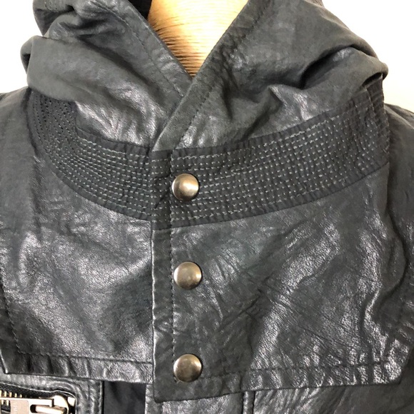 YIGAL AZROUEL Mens Leather and cotton Jacket Size L - Picture 6 of 10
